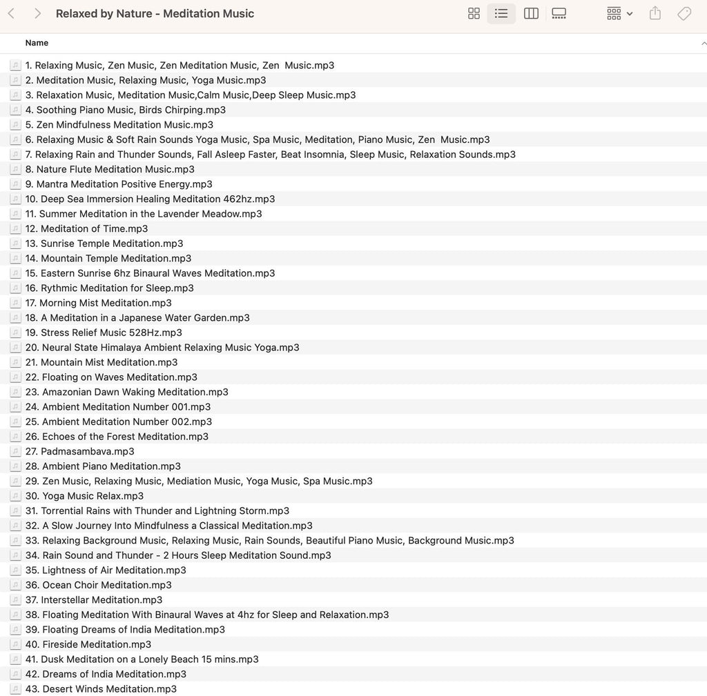 Meditation Music MP3 Bundle – 50 Instrumental Tracks + Guided Meditation Scripts