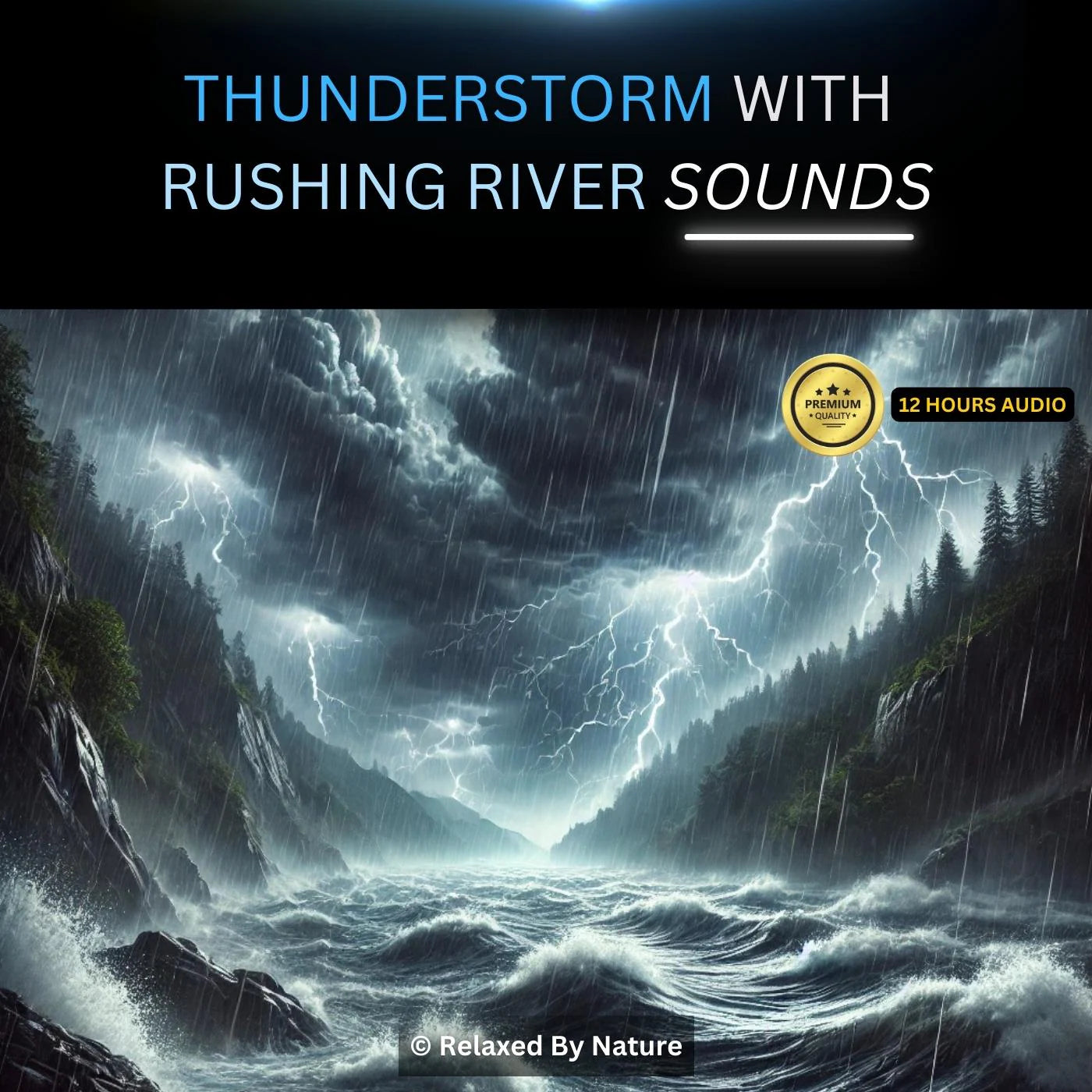 Thunderstorm and River Sounds – 12 Hour Sound